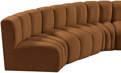 Arc Velvet 7pc. Sectional