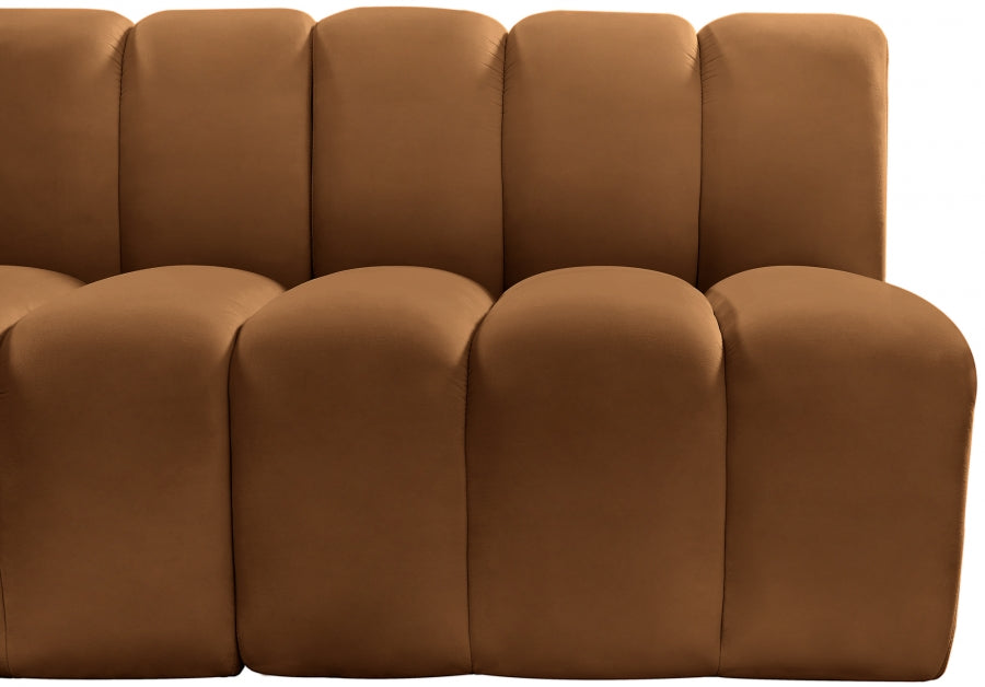 Arc Velvet 7pc. Sectional