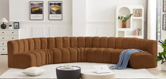 Arc Velvet 7pc. Sectional