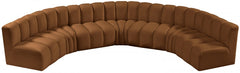 Arc Velvet 7pc. Sectional