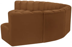 Arc Velvet 7pc. Sectional