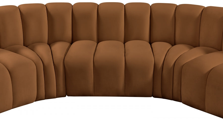 Arc Velvet 8pc. Sectional