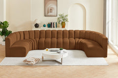 Arc Velvet 8pc. Sectional