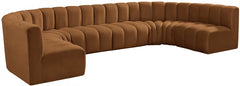 Arc Velvet 8pc. Sectional