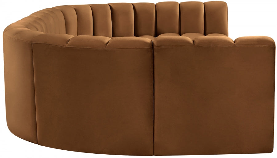 Arc Velvet 8pc. Sectional