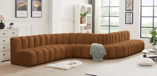 Arc Velvet 8pc. Sectional