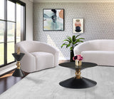 Malia Sculptural Iron Coffee Table - Contemporary Artistry for a Stunning Living Room Display
