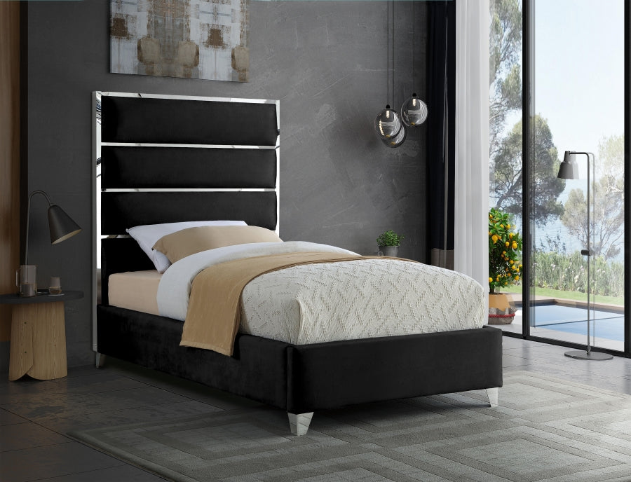 Zuma Velvet Twin Bed