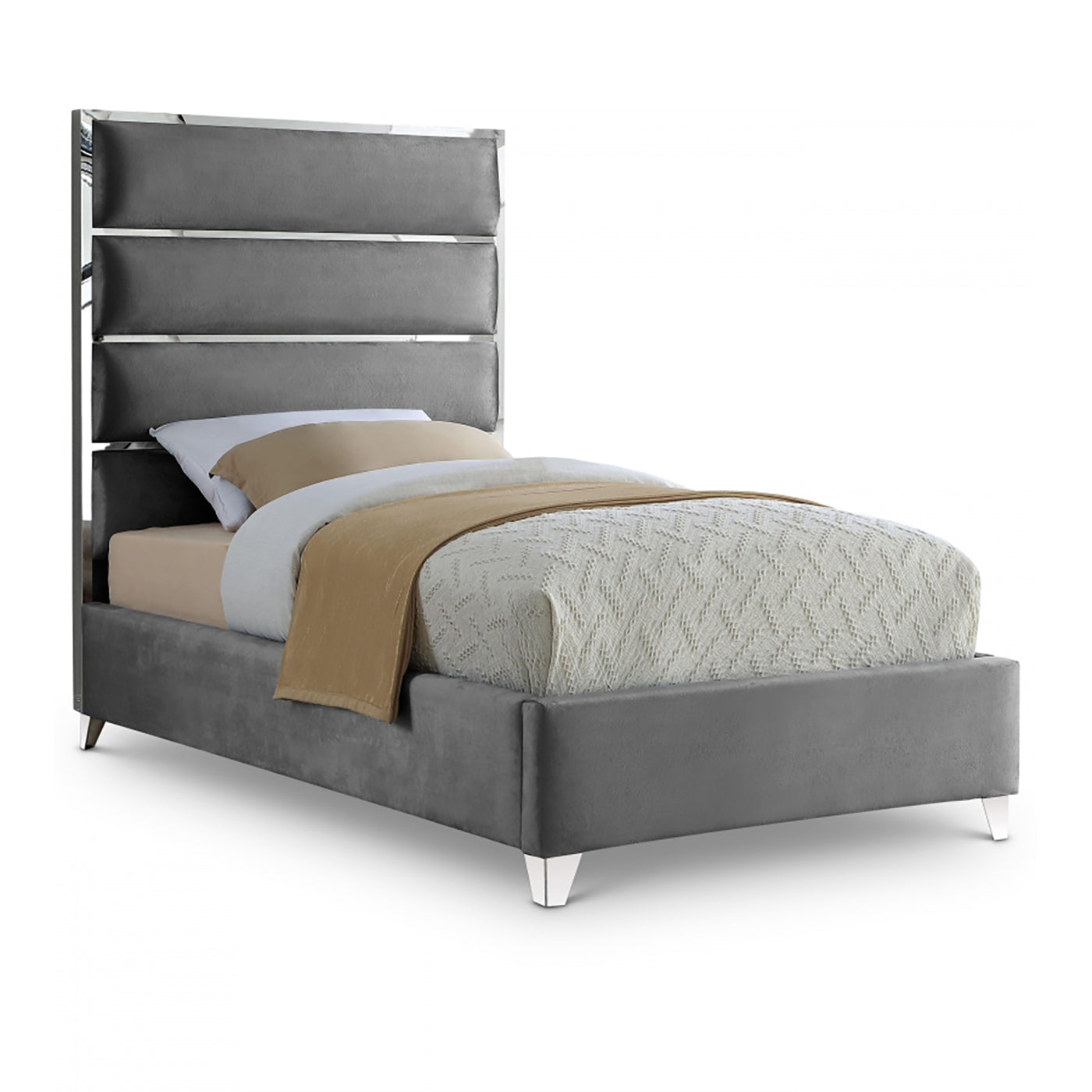 Zuma Velvet Twin Bed