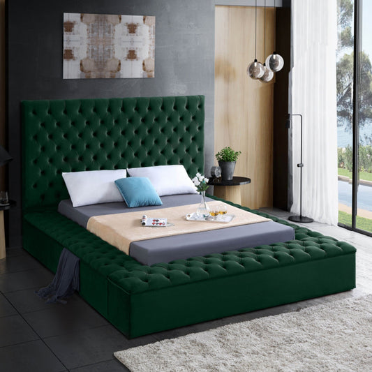 Bliss Velvet King Bed