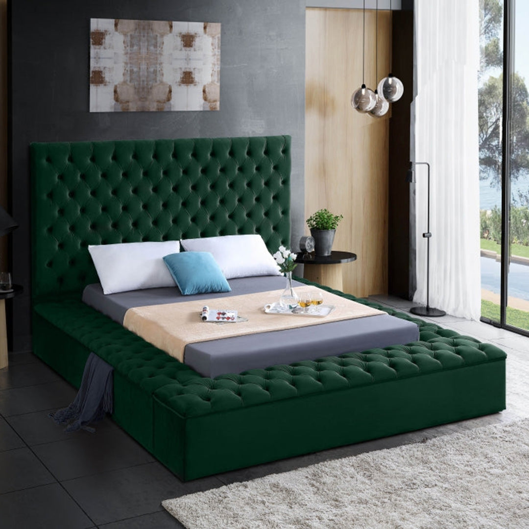 Bliss Velvet Queen Bed