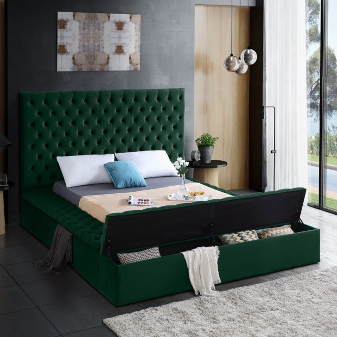 Bliss Velvet Queen Bed