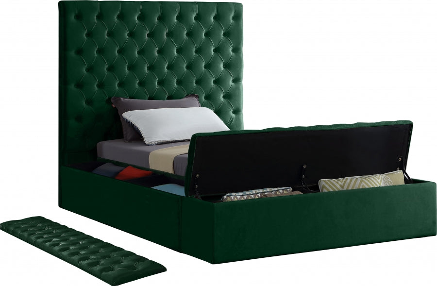 Bliss Velvet Twin Bed