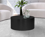 Cylinder Iron Round Coffee Table - Sleek Contemporary Design for Modern Living Spaces, 32" Diameter