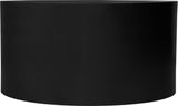 Cylinder Iron Round Coffee Table - Sleek Contemporary Design for Modern Living Spaces, 32" Diameter