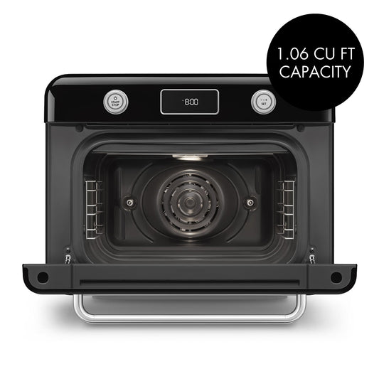 Countertop Combi Oven with Air Fry & Steam - Retro-Style Black