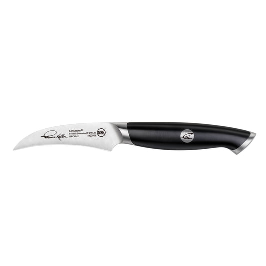 TKSC 2.75-Inch Peeling Knife, Forged Swedish Powder Steel, Thomas Keller Signature Collection, Black, 1023916