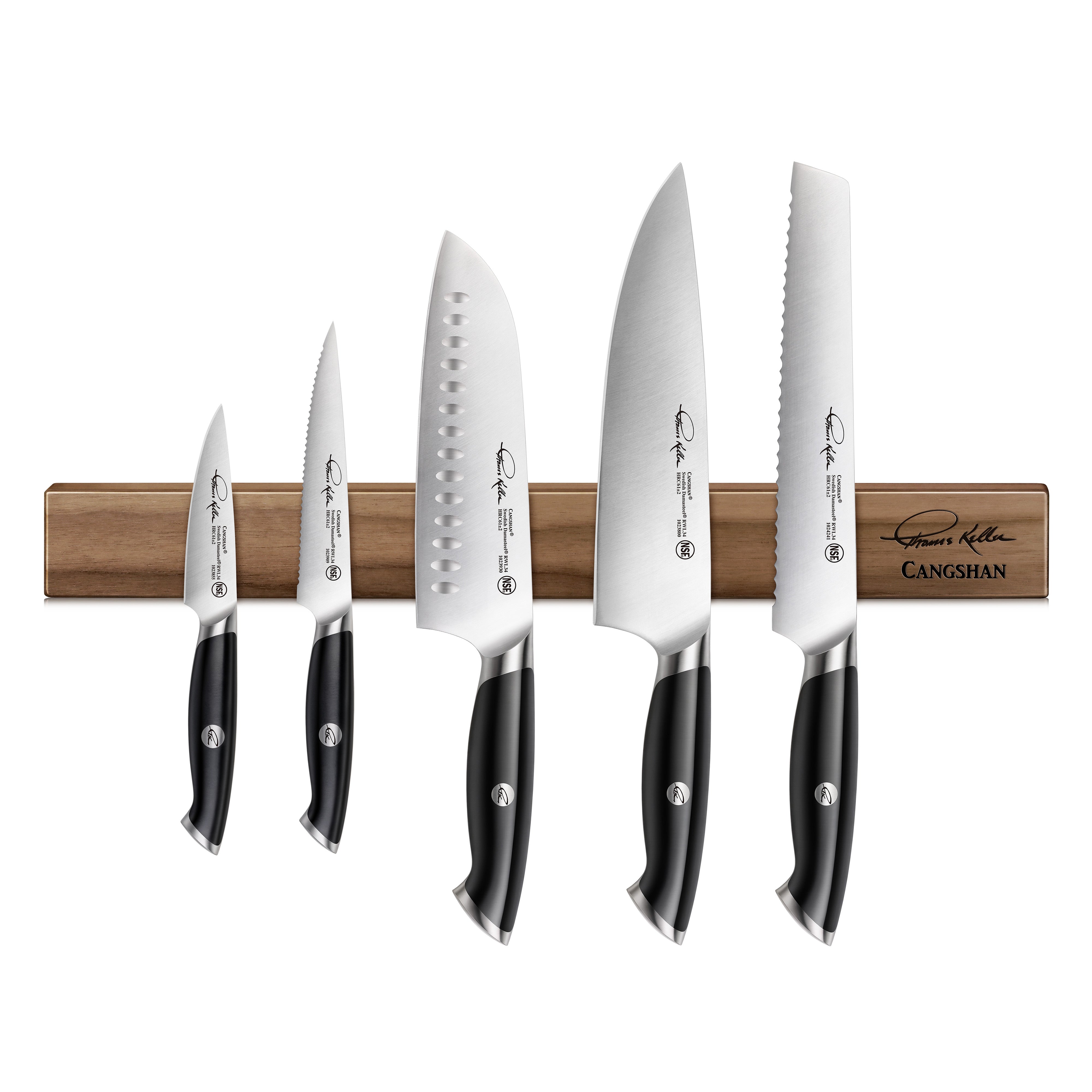 TKSC 18-Inch Walnut Magnetic Knife Bar, Thomas Keller Signature Collection, 1023862