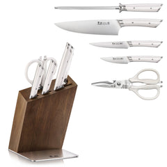 HELENA Series Knife Block Set, Forged German Steel, HUA Acacia Block