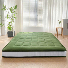 MAXYOYO Padded Japanese Floor Mattress, Green Foldable Roll Up Futon Mattress