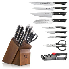 ELBERT Series 10-Piece Knife Block Set, Forged German Steel