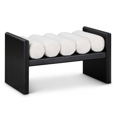 Waverly Boucle Fabric Bench