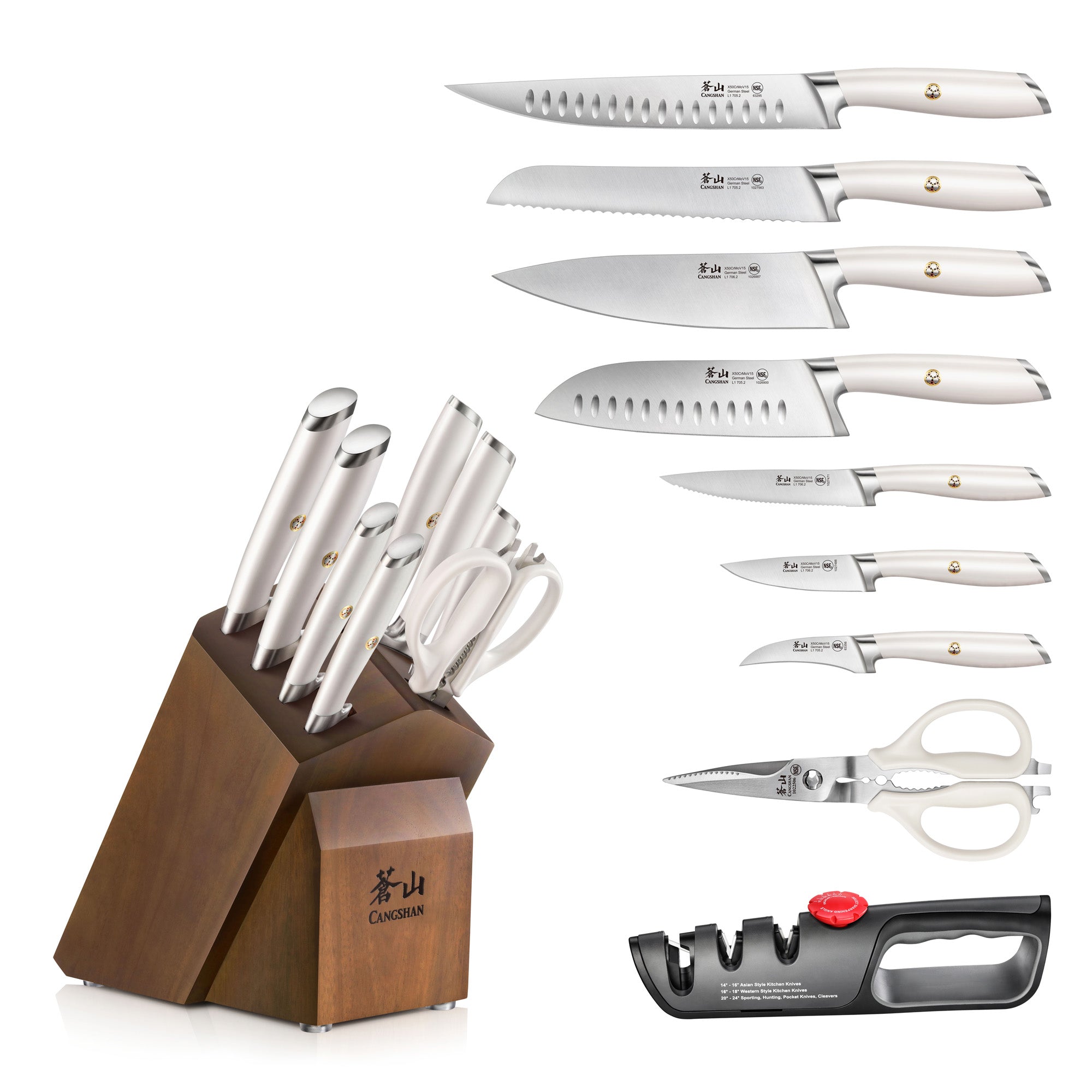 L1 Series 10-Piece Knife Block Set, Forged German Steel, 1027532