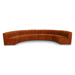 Limitless Modular Velvet 8pc. Sectional