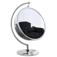 Luna Acrylic Swing Bubble Accent Chair