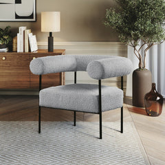 Blake Boucle Fabric Accent Chair