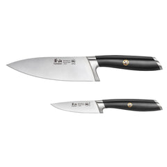 L Series 2-Piece Starter Knife Set, Forged German Steel, Black, 1027419