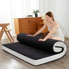 MAXYOYO New Super Thick Folding Japanese Floor Mattress, Black