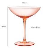 Colored Vintage Glass Coupes 12oz - (6, Multicolored)