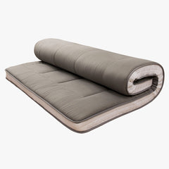 MAXYOYO Padded Japanese Floor Mattress, Dark Grey Extra Thick Folding Futon Mattress