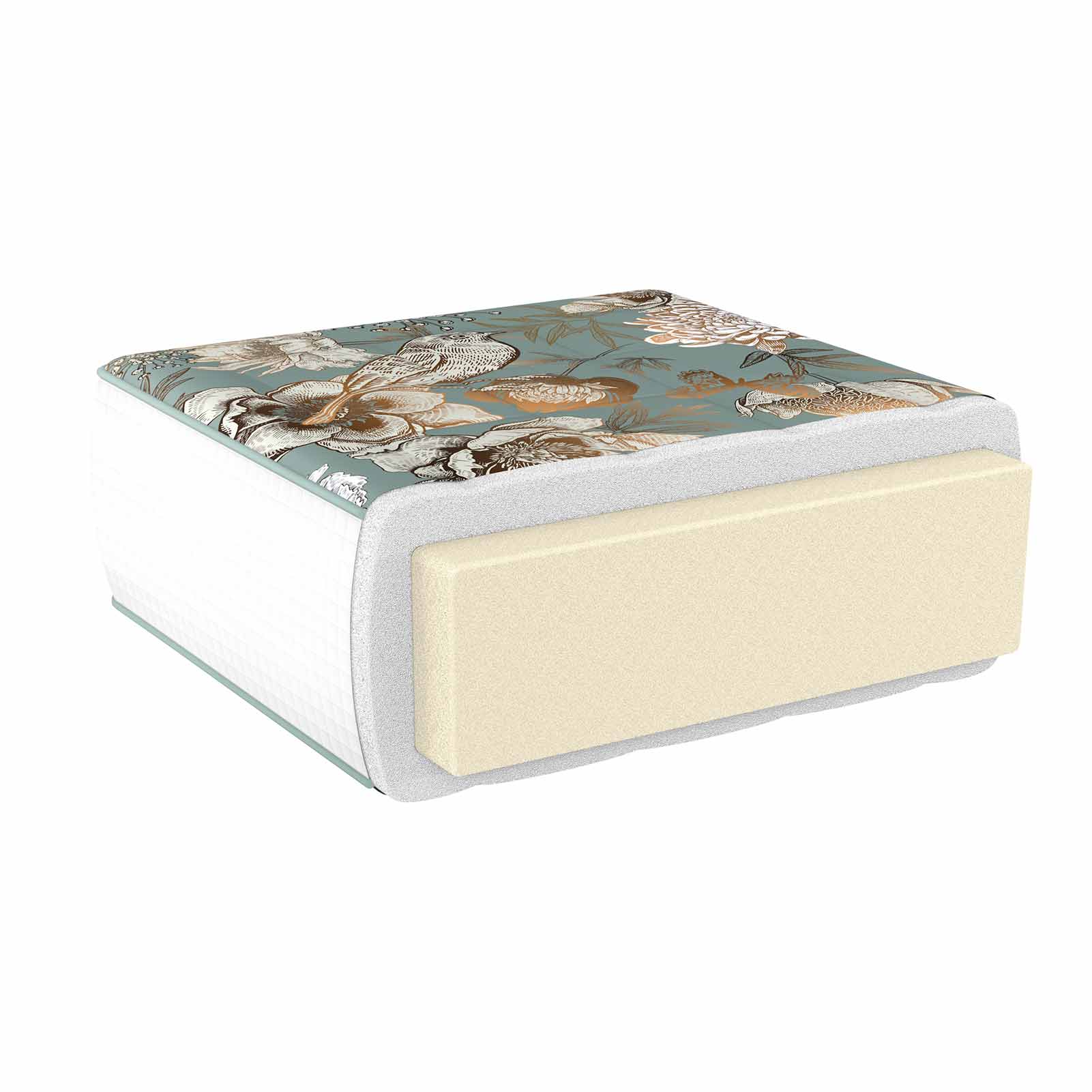 MAXYOYO Padded Japanese Floor Mattress,  Floral Printed Futon Mattress Folding Sleeping Pad