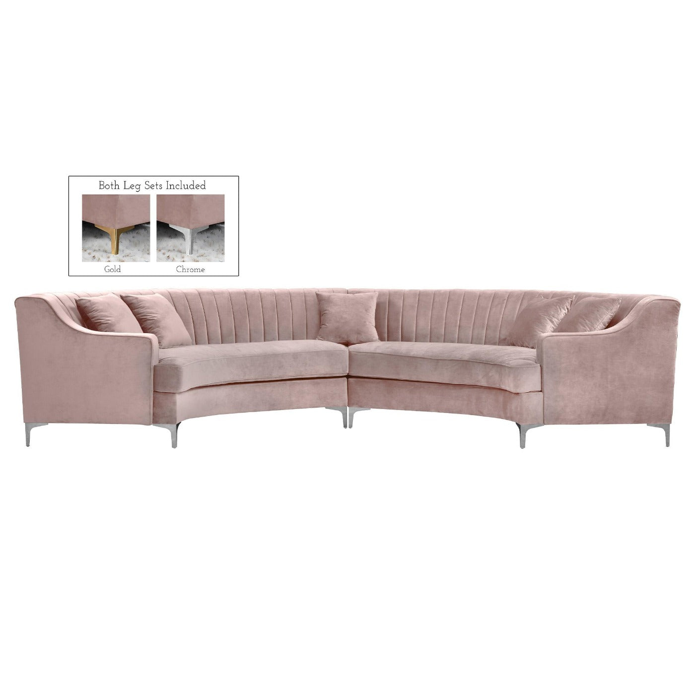 Jackson Velvet 2pc. Sectional