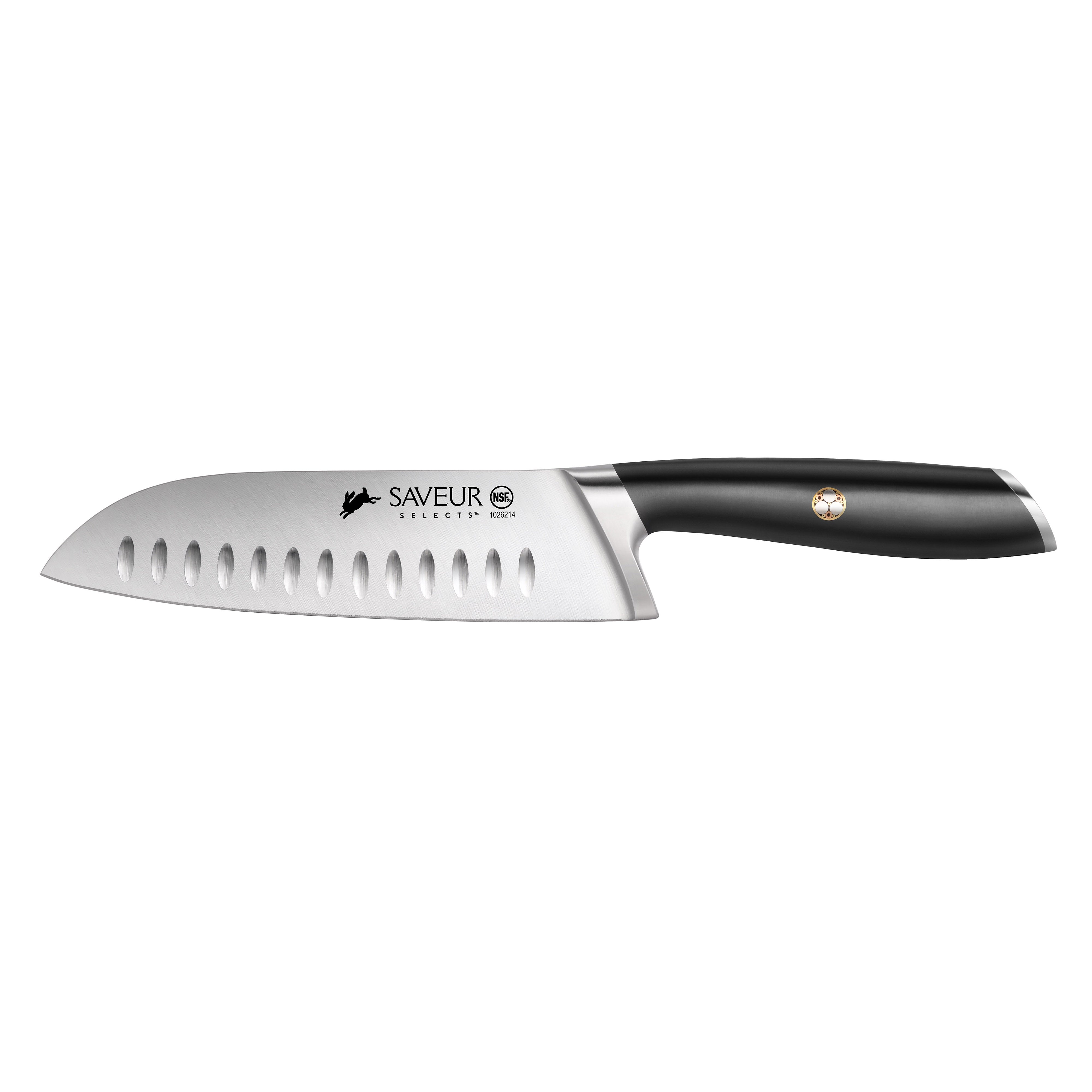 Saveur Selects 7-Inch Santoku Knife, Forged German Steel, 1026214