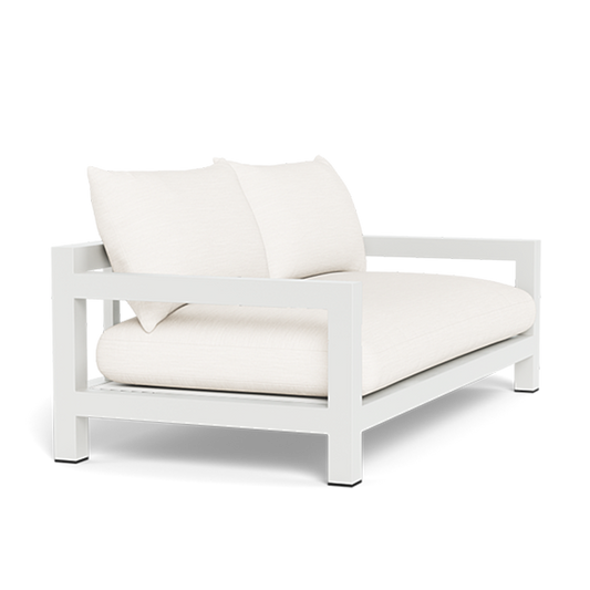 Pacific Aluminum 2 Seat Sofa (Aluminum White / Panama Blanco / Batyline White)