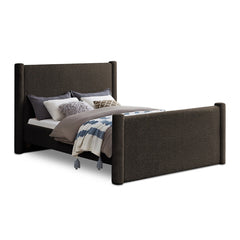 Elias Boucle Fabric King Bed