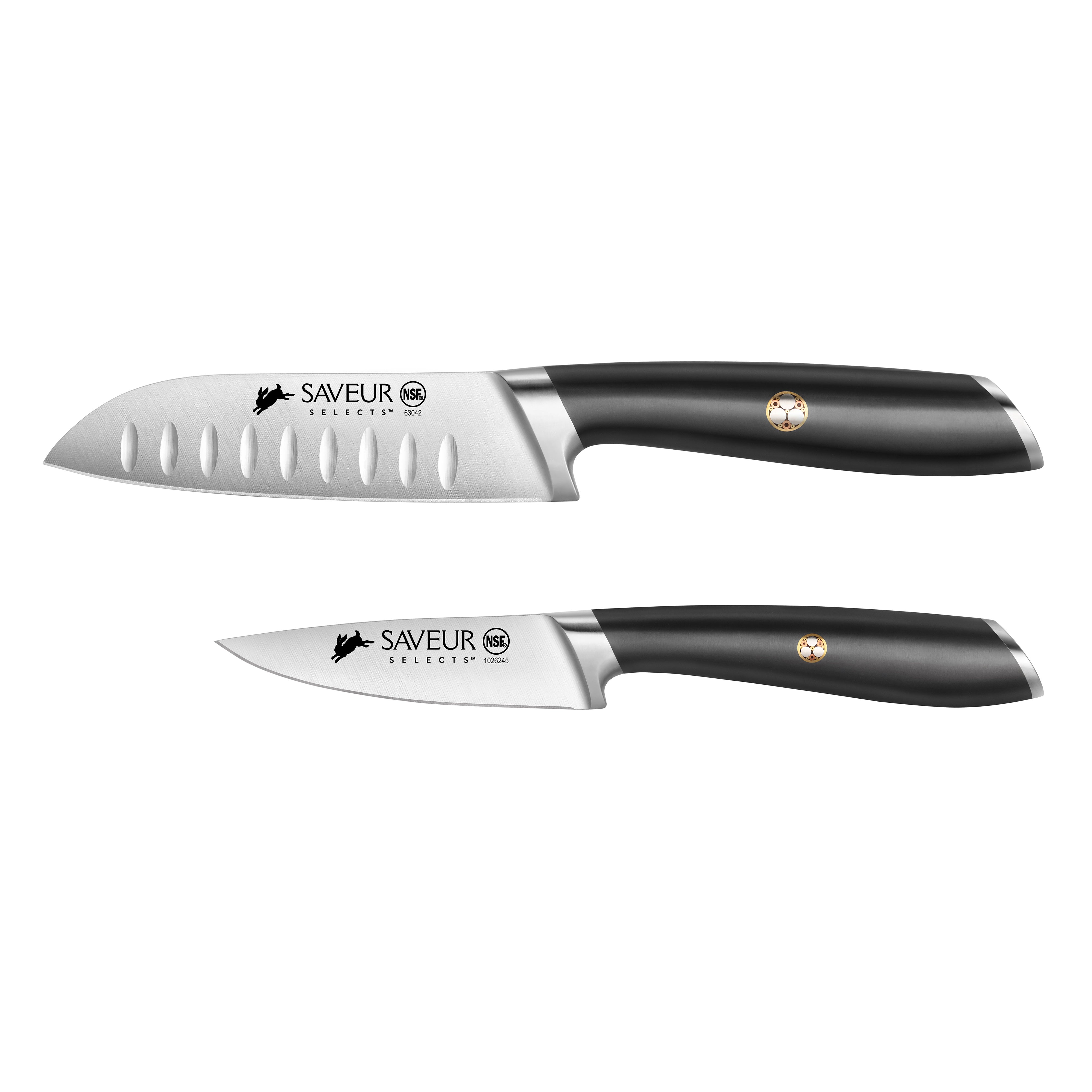 Saveur Selects 2-Piece Santoku and Paring Knife Set, Forged German Steel, 1026276