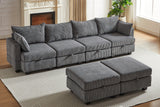 HARLOW 114" Corduroy Sofa w/ Storage
