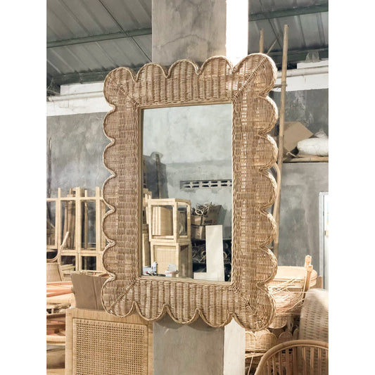 Large Scalloped Mirror