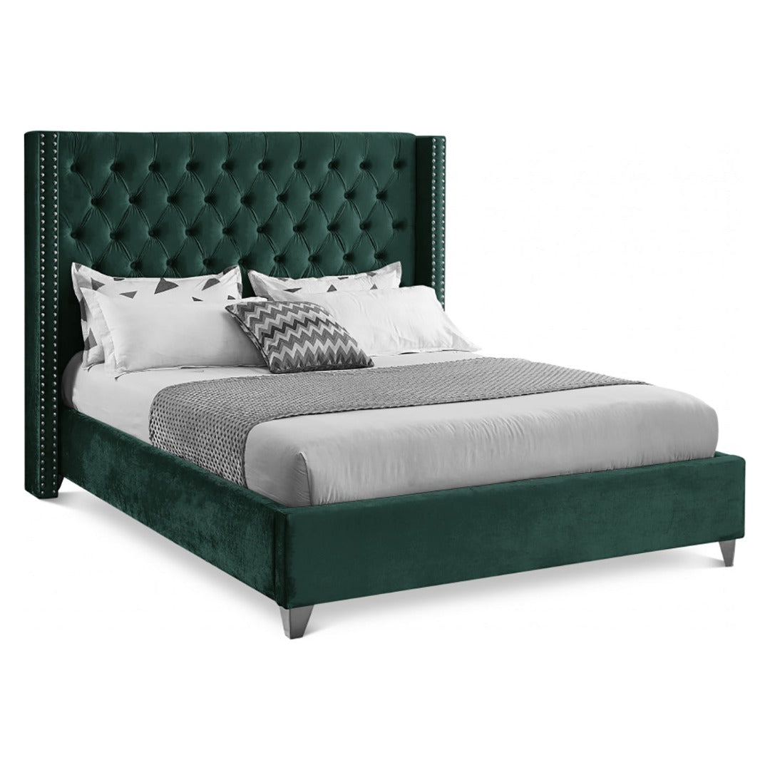 Aiden Velvet Queen Bed