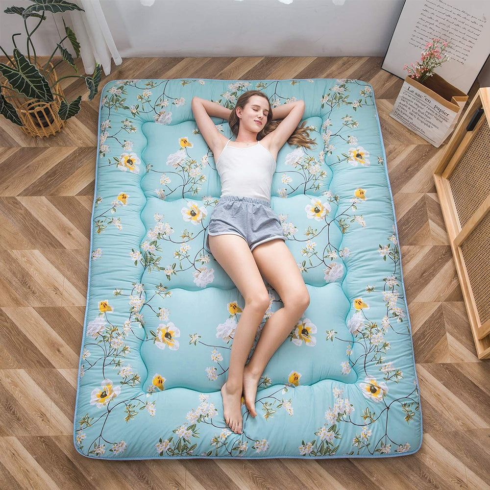 MAXYOYO Floor Mattress, Flower Printed Japanese Futon Mattress