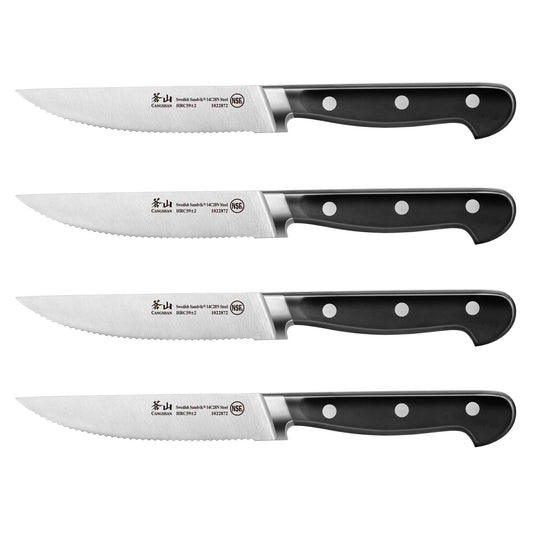 TV2 Series 4-Piece Steak Knife, Forged Swedish 14C28N Steel, 1022889