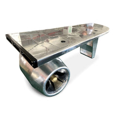 Large Aviator Executive Desk / Jet Engine + Wing