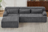 ZELAR 102" Chenille Left Chaise Sofa