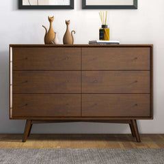 Caroline Mid Century Modern Solid Wood Dresser