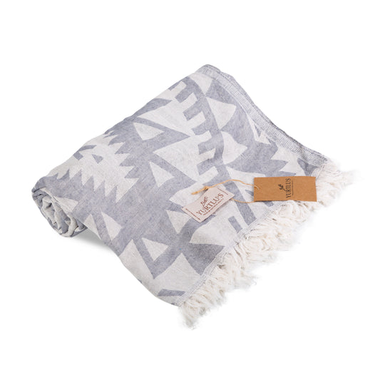 YURTLU’S Cotton Cloud Series Premium Turkish Towel – Grey