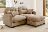 MOLLY 74" Loveseat with 1 Ottoman